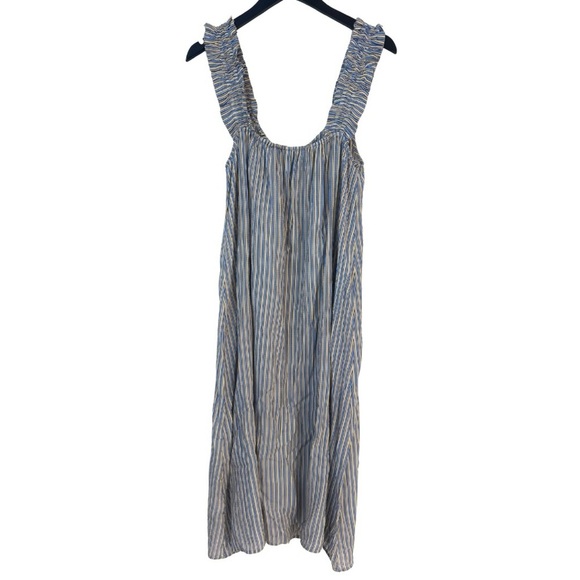 Beck Snodergaard NWT Small Alohi Adeline Sheer Striped Dress Ruffle Sundress - Picture 5 of 15